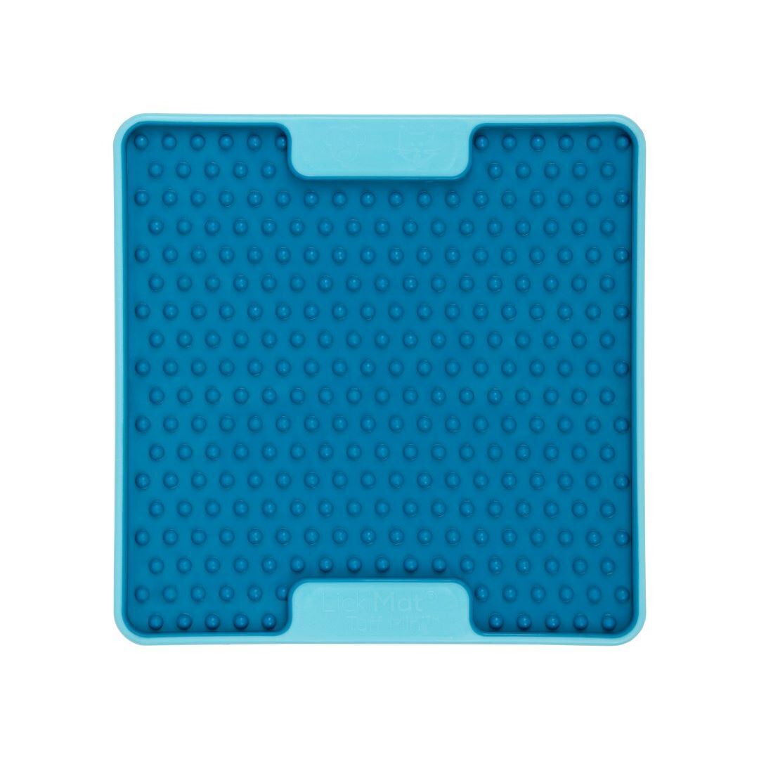 Lickimat Mini Tuff Soother Slow Food Bowl Anti-Anxiety Mat for Dogs - Turquoise Lickimat