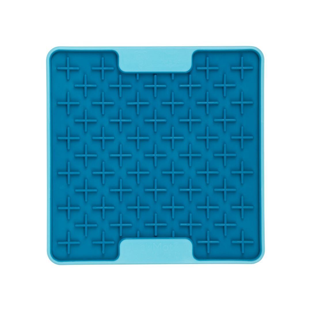 Lickimat Mini Tuff Buddy Slow Food Bowl Anti-Anxiety Mat for Dogs - Turquoise Lickimat