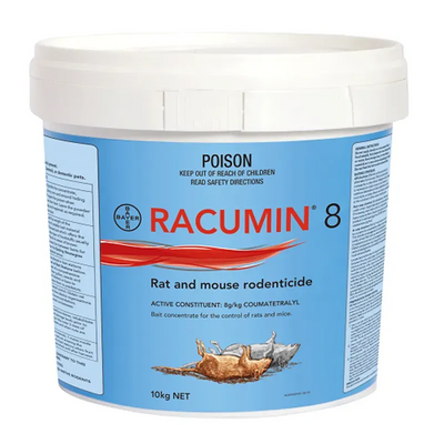 Bayer Racumin 8 Rat & Mouse Rodenticide 10Kg Racumin