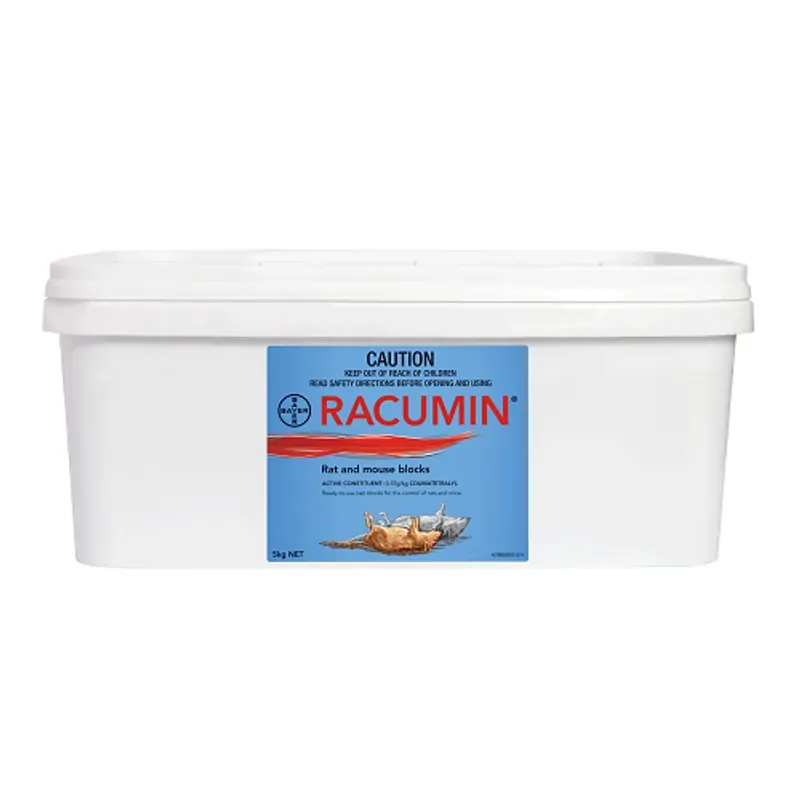 Bayer Racumin Rat & Mouse Blocks Rodenticide 5Kg Racumin