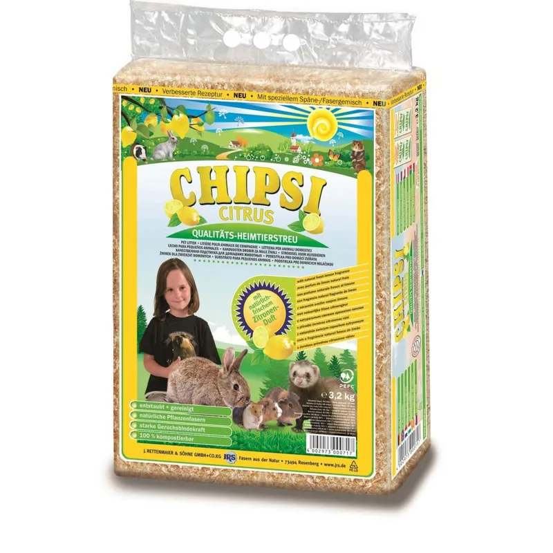 Chipsi Citrus 60Ltr 3.4Kg Chipsi