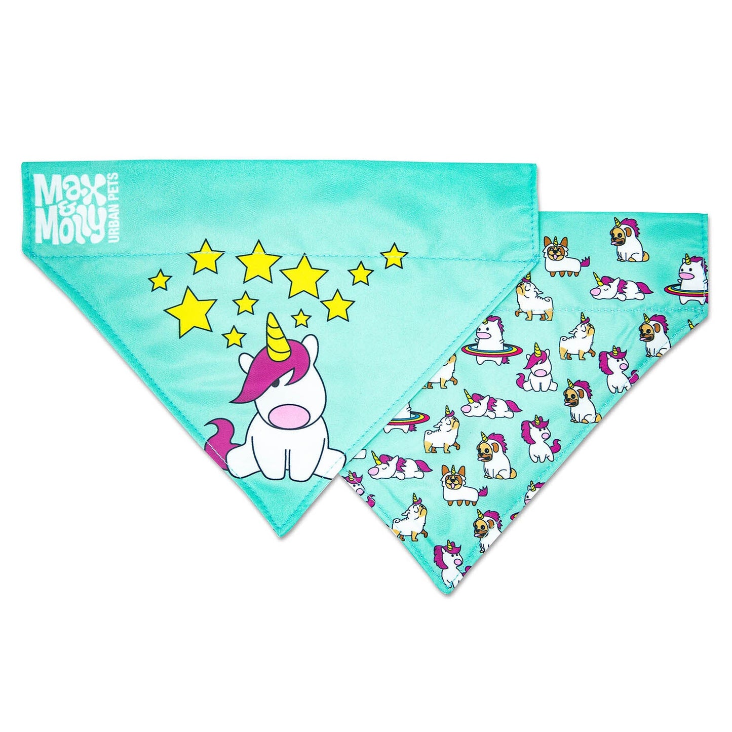 Max & Molly Bandana for Cats & Dogs - Unicorn Max & Molly
