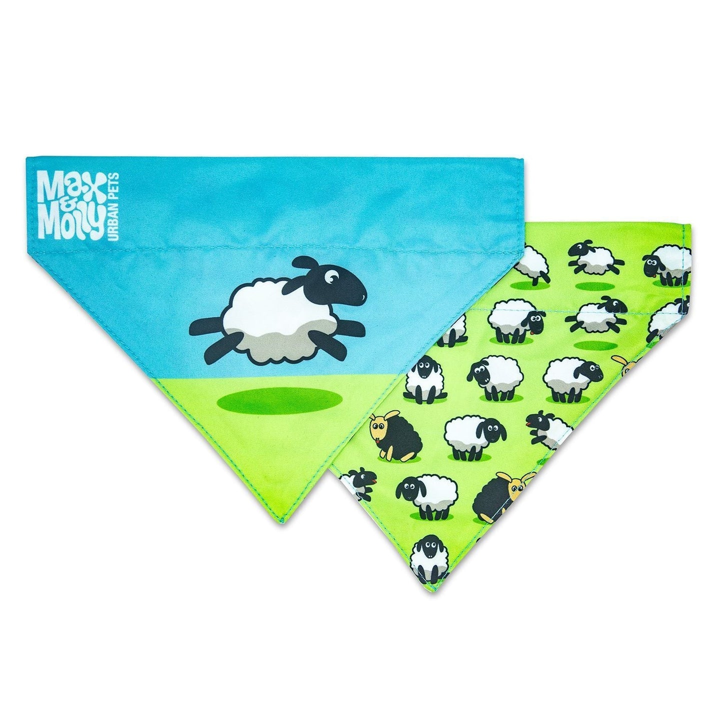 Max & Molly Bandana for Cats & Dogs - Black Sheep - Small Max & Molly