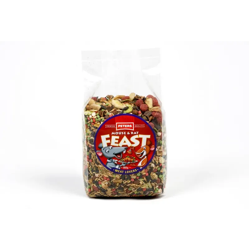 Peters Mouse & Rat Feast Meat Lovers 800G 6Pk (Om6) 