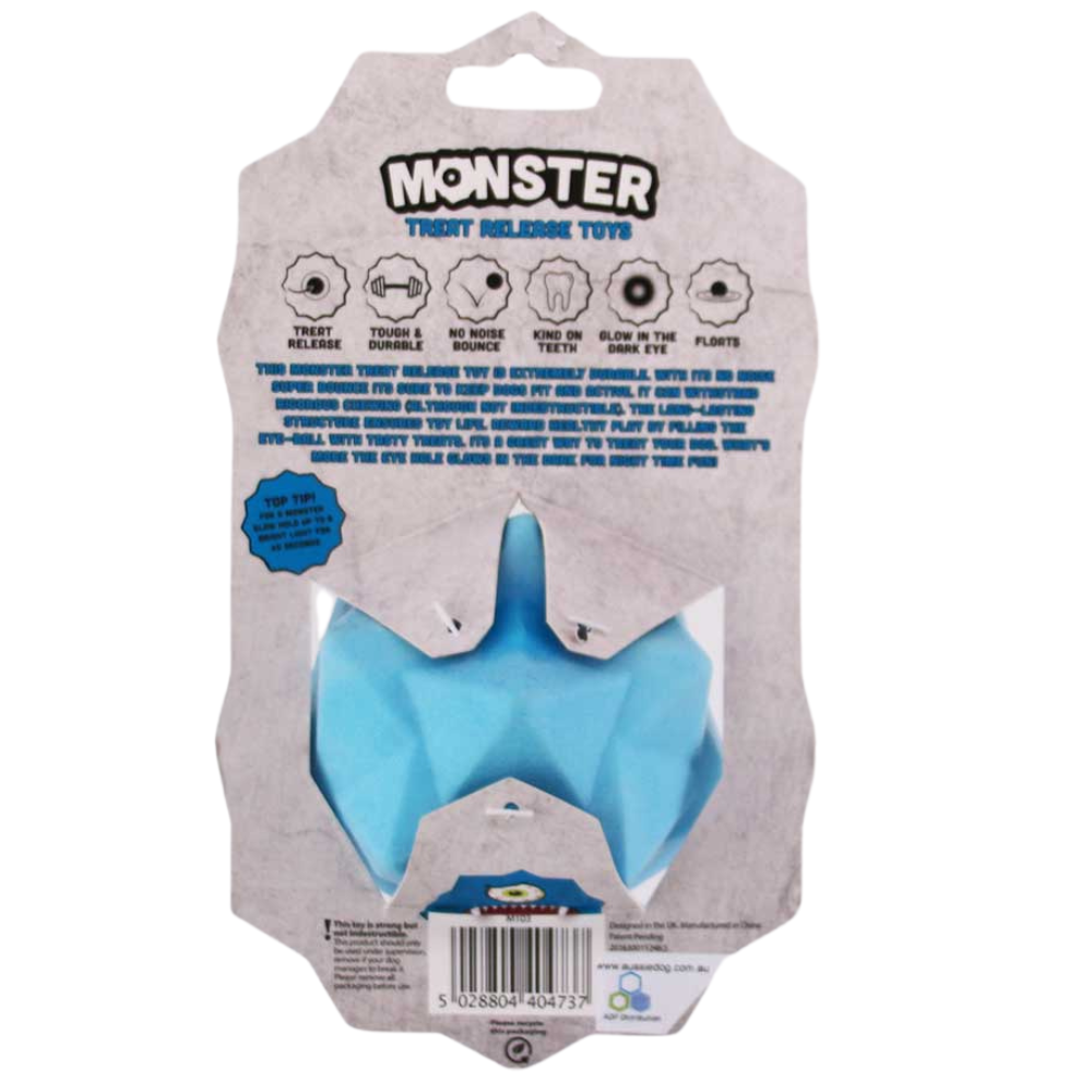 Blue Monster Treat Ball â€“ Durable Interactive Dog Toy