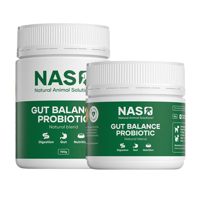 Natural Animal Solutions Gut Balance ProBiotic for Cats & Dogs 80gm/150g - Natural Formula Natural Animal Solutions
