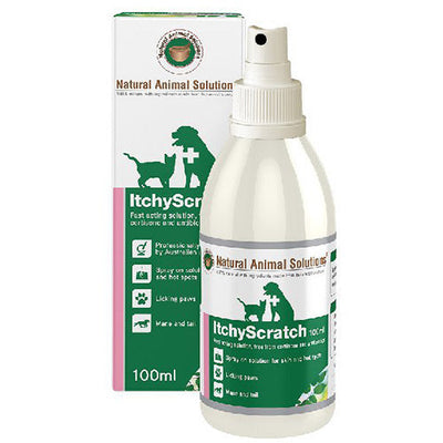 Natural Animal Solutions Itchy Scratch Skin Treatment for Cats & Dogs - 100ml Natural Animal Solutions