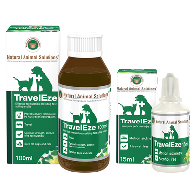 Natural Animal Solutions TravelEze for Cats & Dogs 100ml Natural Animal Solutions