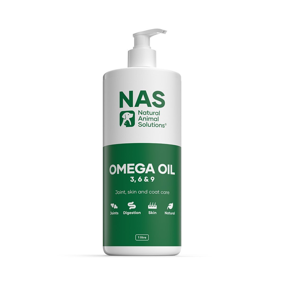 Natural Animal Solutions Omega 3,6 & 9 SUpplement Oil for Dogs/Horses 1 Litre Natural Animal Solutions