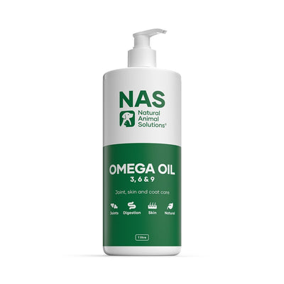 Natural Animal Solutions Omega 3,6 & 9 SUpplement Oil for Dogs/Horses 1 Litre Natural Animal Solutions