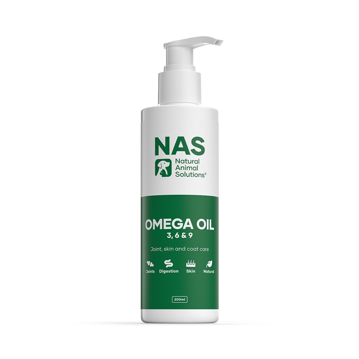 Natural Animal Solutions Omega 3,6 & 9 Supplement Oil for Dogs 200ml Natural Animal Solutions
