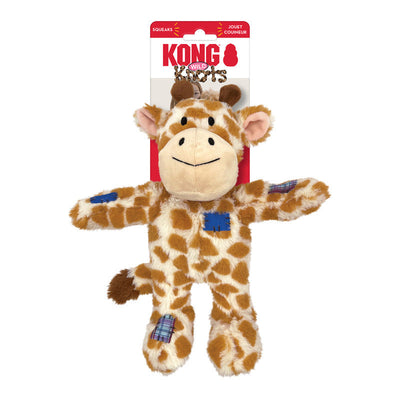 KONG Wild Knots Giraffe Tug & Snuggle Plush Dog Toy KONG