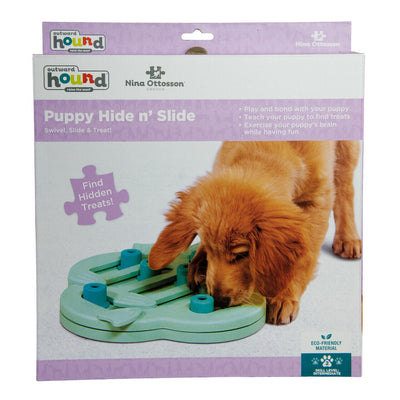 Nina Ottosson Hide & Slide Interactive Puzzle Dog Toy for Puppies - Level 2 Nina Ottosson