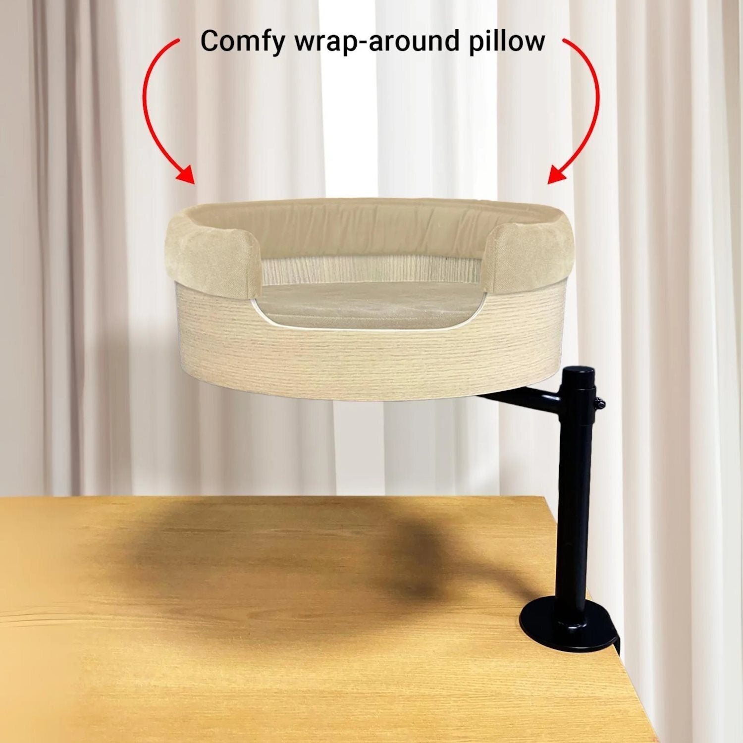 Desk Nest Warp-Around Pillow - Cream Desk Nest
