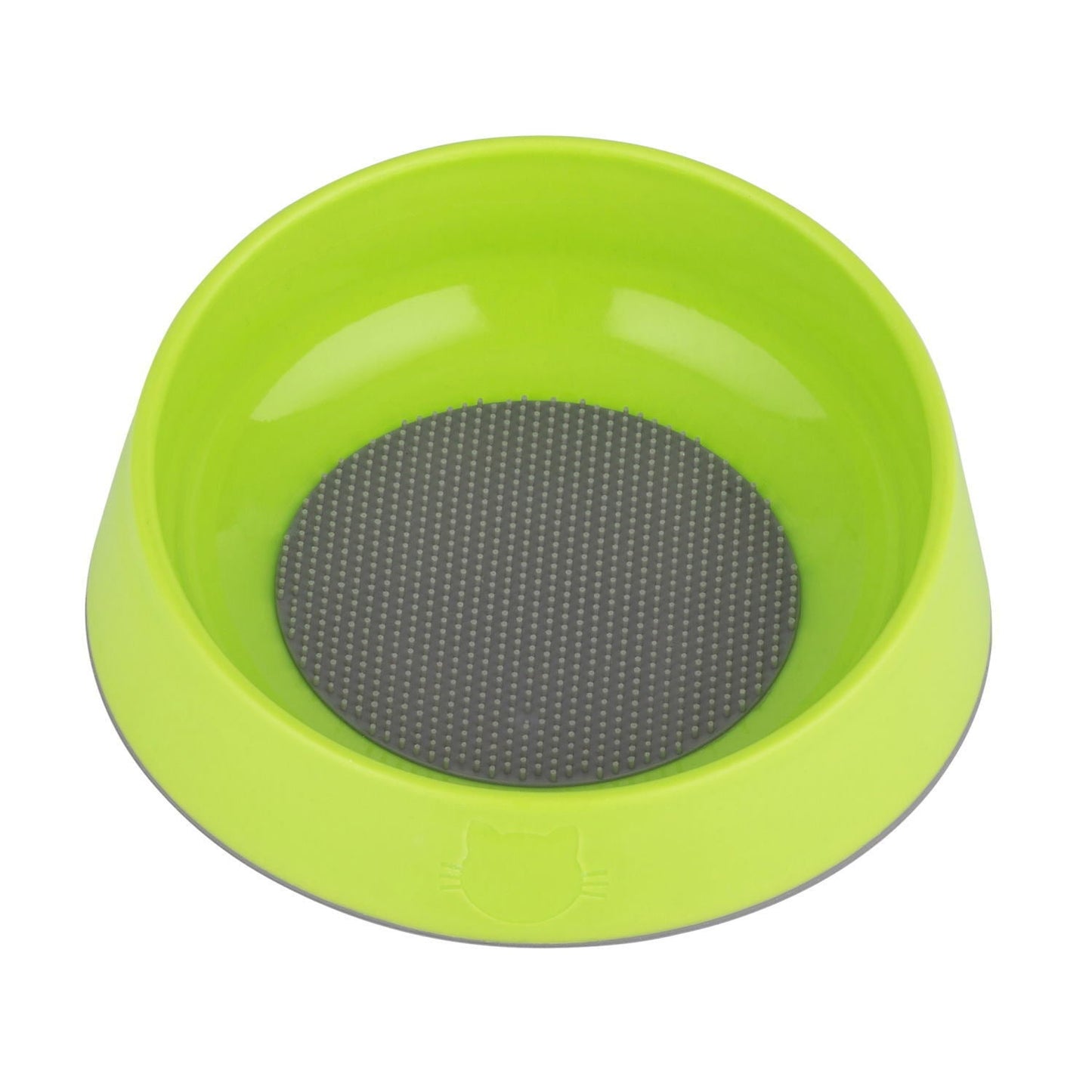 Oh Bowl Slow Food Tongue Cleaning Hairball Control Cat Food Bowl - Green Oh Bowl