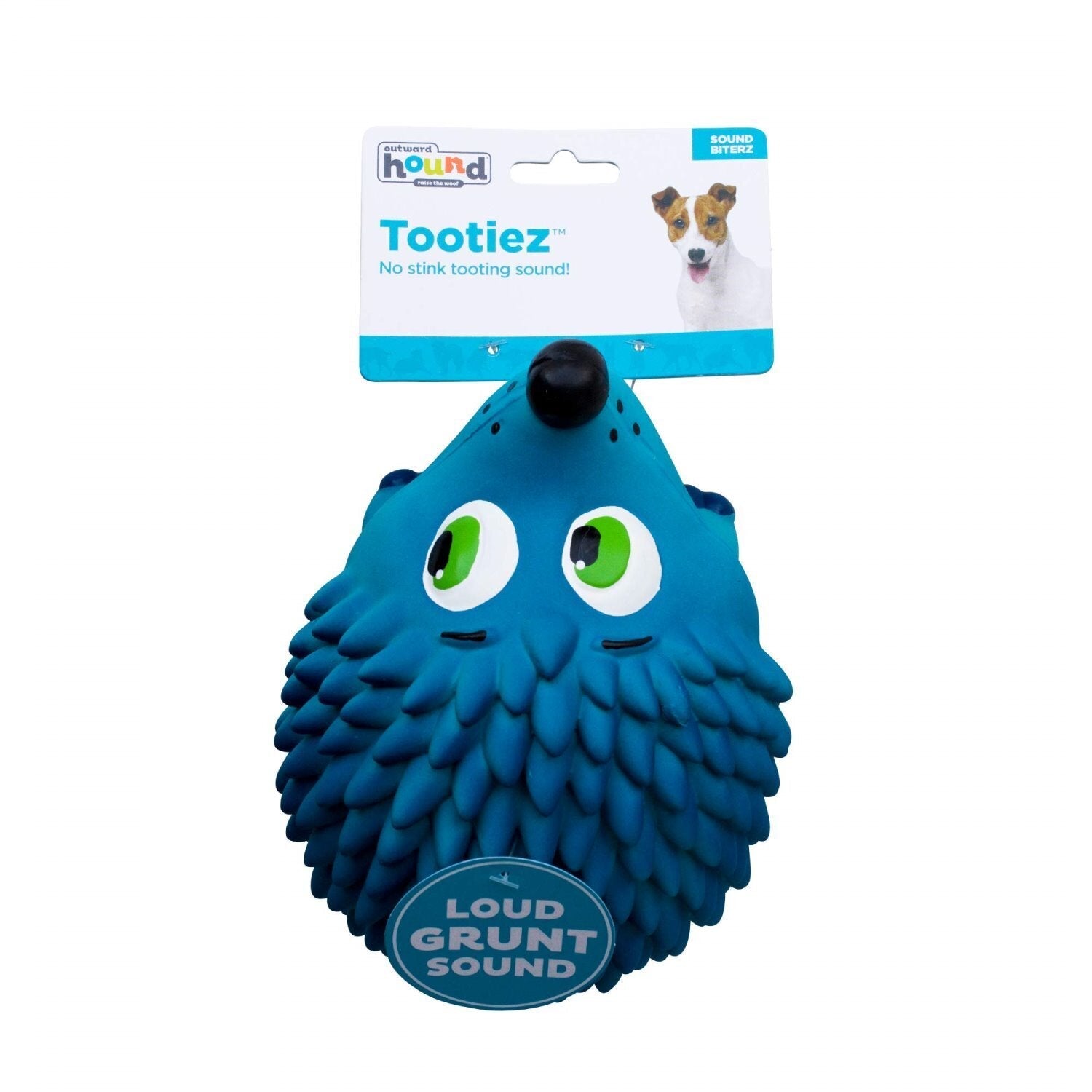 Outward Hound Tootiez Latex Rubber Grunter Dog Toy - Large Hedgehog Outward Hound