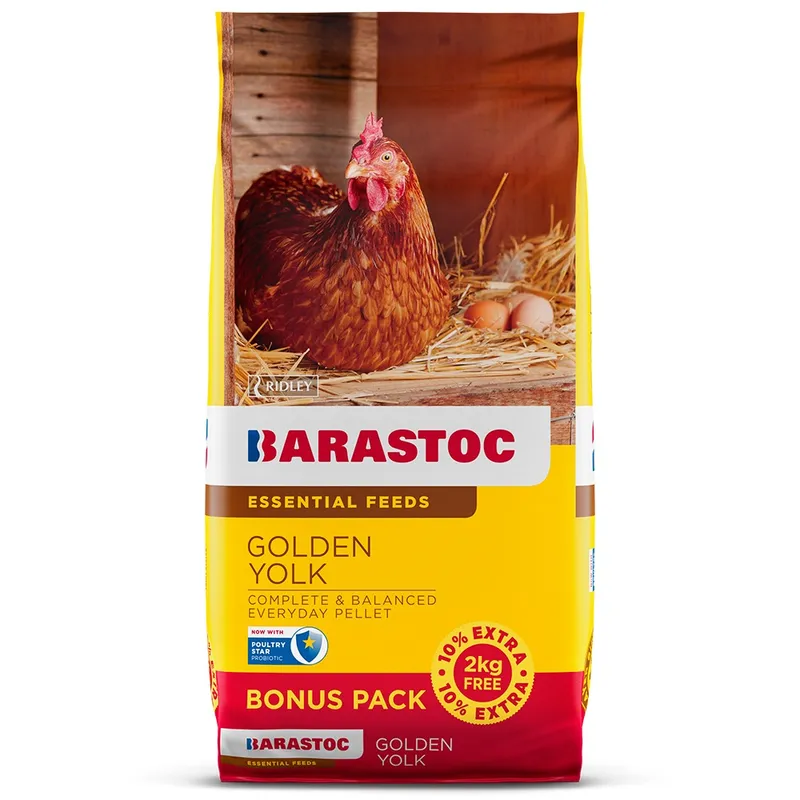 Barastoc Golden Yolk 22Kg Bonus Bags (48) Barastoc