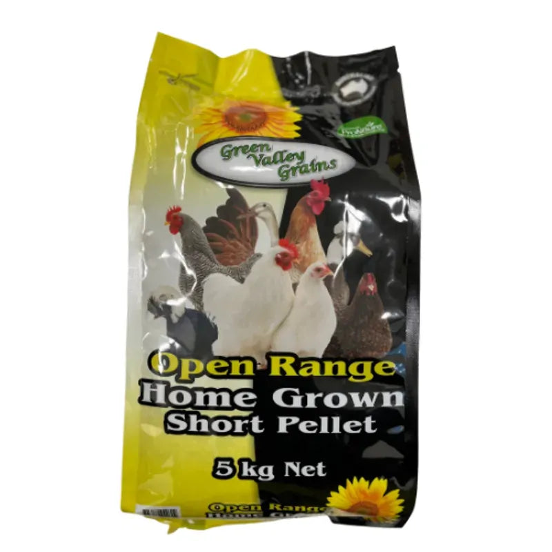Green Valley Open Range Home Grown Short Pellet 5Kg 