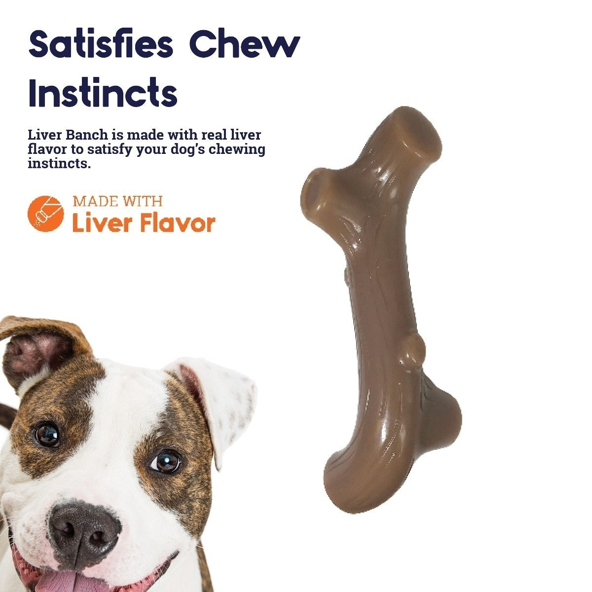 Petstages Liver Branch Flavoured Chew Stick for Dogs Petstages