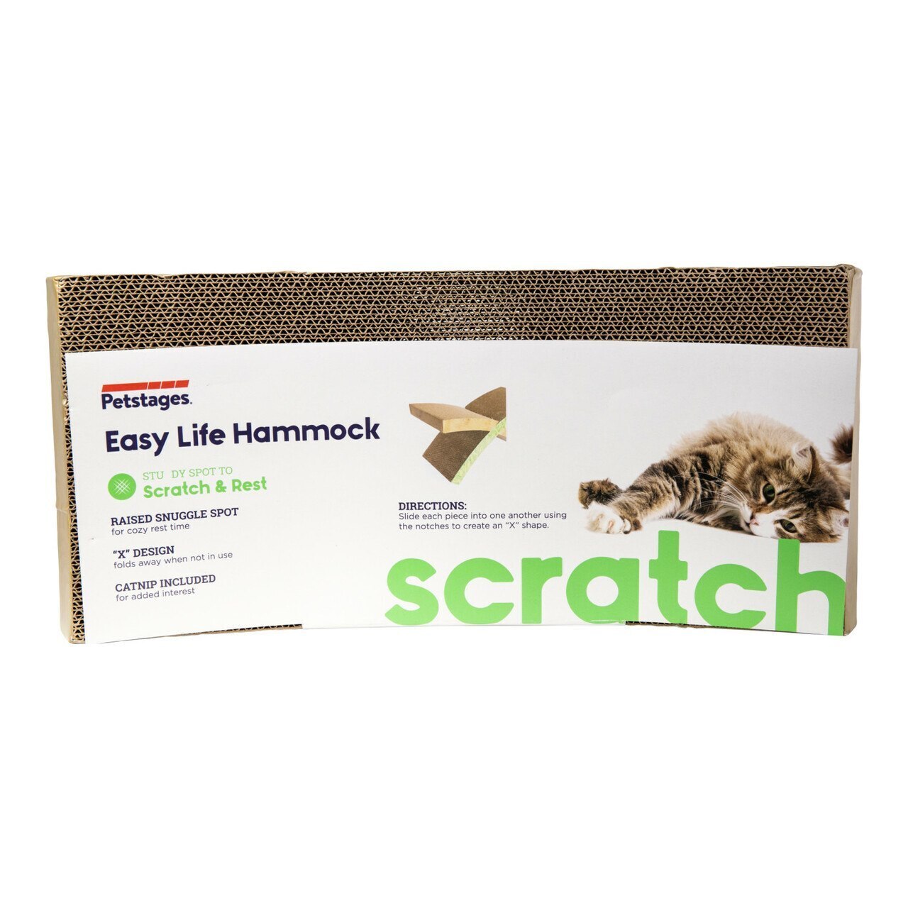 Petstages Easy Life Hammock Cardboard Cat Scratcher & Bed Petstages