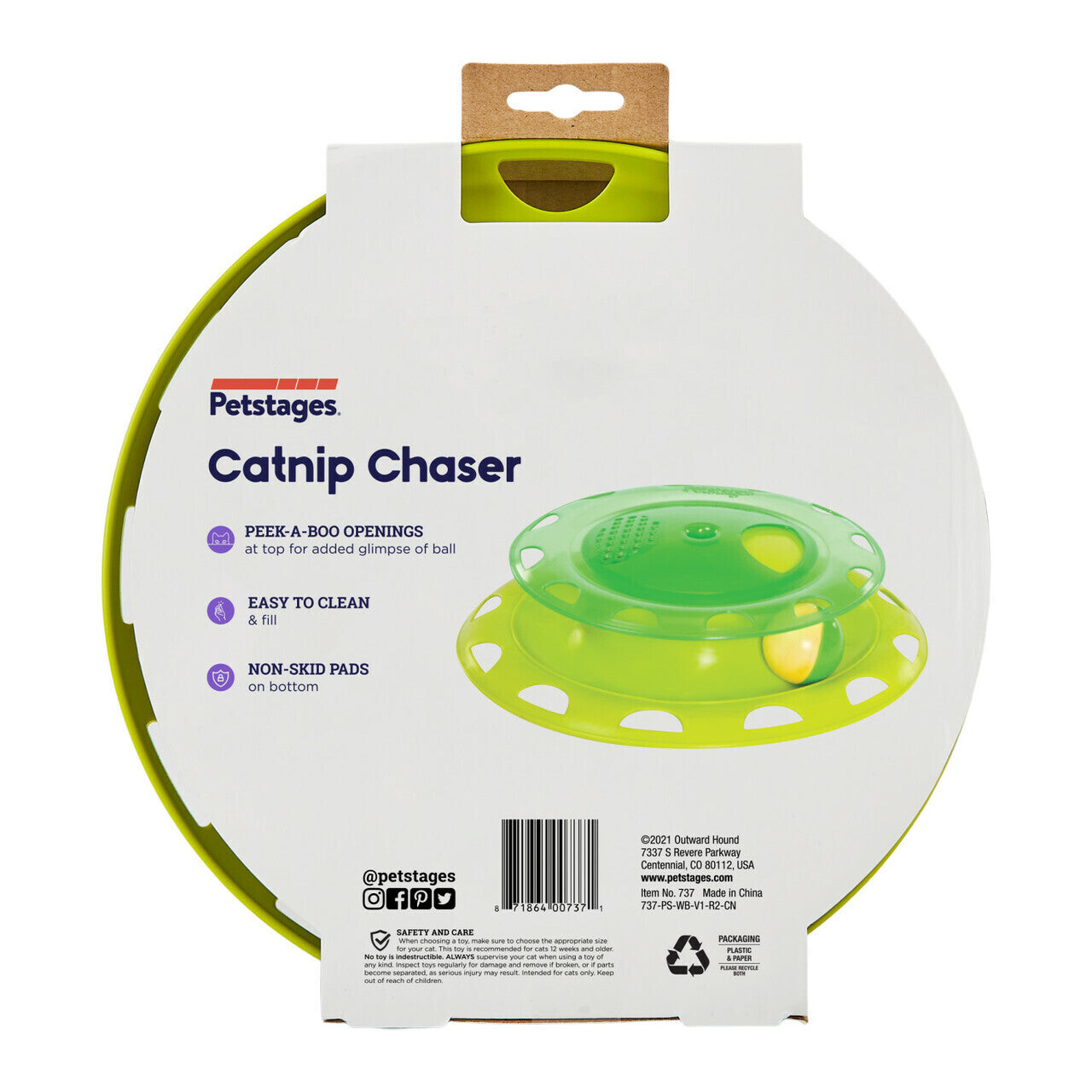 Petstages Catnip Chaser Interactive Cat Toy Petstages