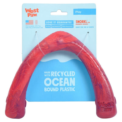 West Paw Seaflex Recycled Plastic Tug Dog Toy - Snorkl  Hibiscus West Paw
