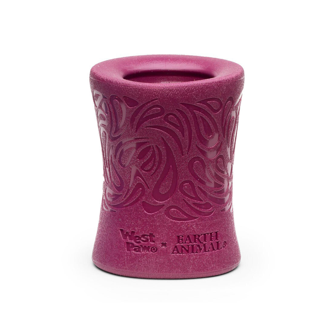 West Paw Funnl Dog Treat & Chew Hiding Toy for Moderate Chewers - Tropic Red West Paw