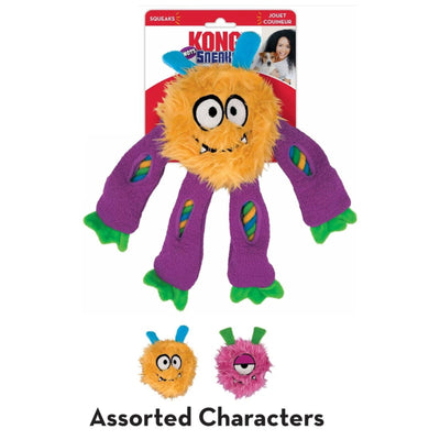 KONG Sneakerz Knots Plush Squeaker Rope Dog Toy -Assorted Colours-Single Unit KONG