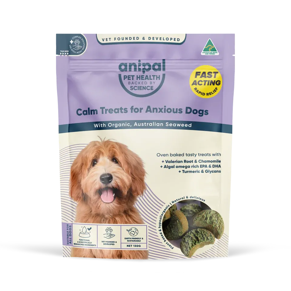 Anipal Calm Treats For Anxious Dogs 130G Anipal