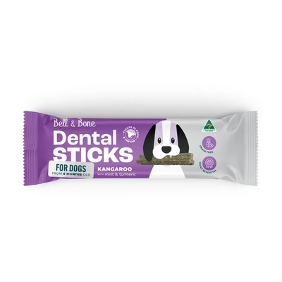 Bell & Bone Dog Dental Sticks Roo Mint Turmric Try 44Pk Bell & Bone