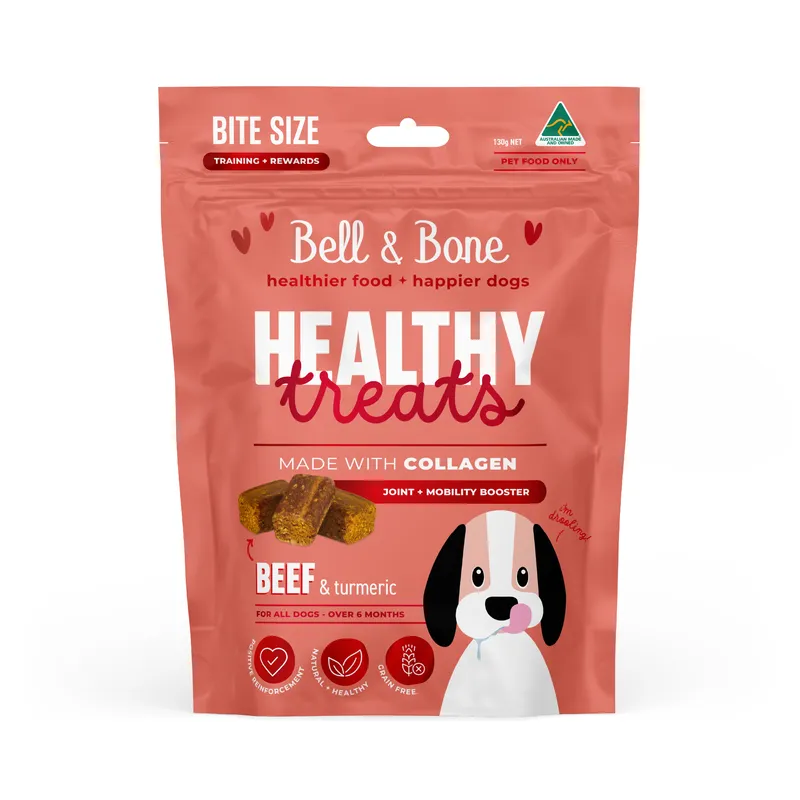 Bell & Bone Healthy Treats Beef (Joint & Mobility) 130G Bell & Bone