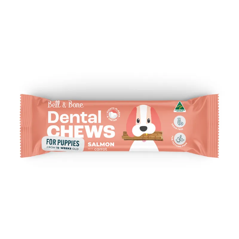 Bell & Bone Puppy Dental Chews Salmon Carrot Trial 44Pk Bell & Bone