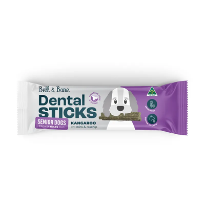 Bell & Bone Senior Dental Sticks Roo Mint Rhip 44Pk Bell & Bone