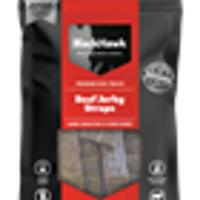Black Hawk Dog Treats Beef Jerky Straps 100G Black Hawk Treats