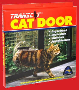 Transcat Clear Cat Door Small 4-Way Locking Door - 180mm Flap Width Transcat
