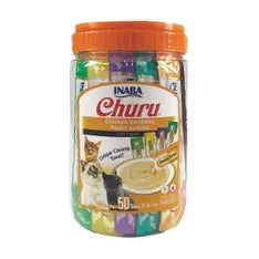 Inaba Cat Churu Puree Chicken Varieties 50Pk Tub 