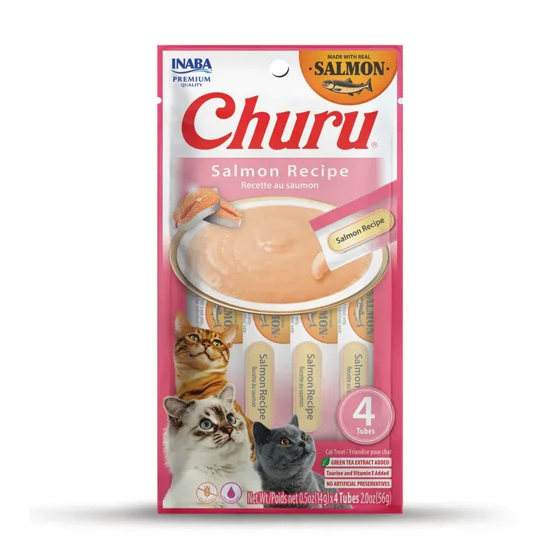 Inaba Cat Churu Puree Salmon 56G 6Pk (Om6) 