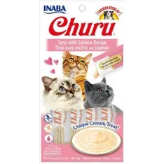 Inaba Cat Churu Puree Tuna With Salmon 56G 6Pk (Om6) 