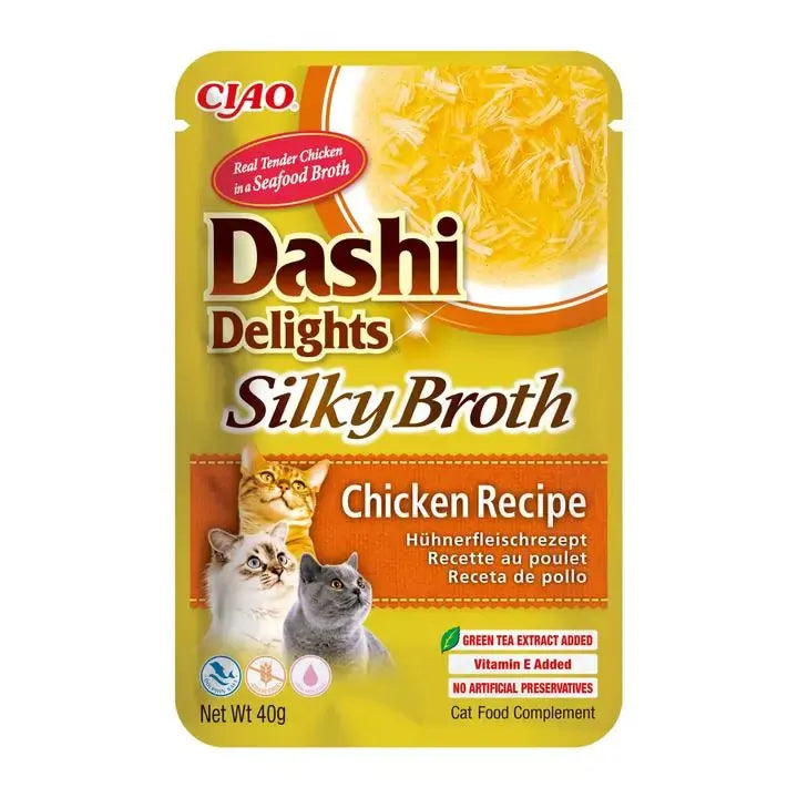 Inaba Dashi Delights Silky Broth Chicken Variety 40G 12Pk 