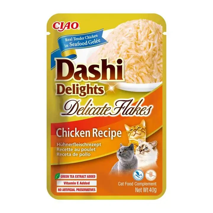 Inaba Dashi Delights Delicate Flakes Chicken 40G 6Pk(Om6) 