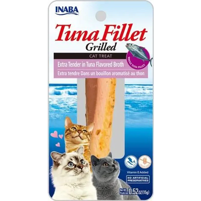 Inaba Cat Grld Tuna Flt Ex Ten Tuna Broth 15G 6Pk (Om6) 