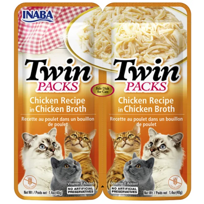 Inaba Cat Twin Packs Chicken In Chicken Broth 80G 6Pk(Om6) 
