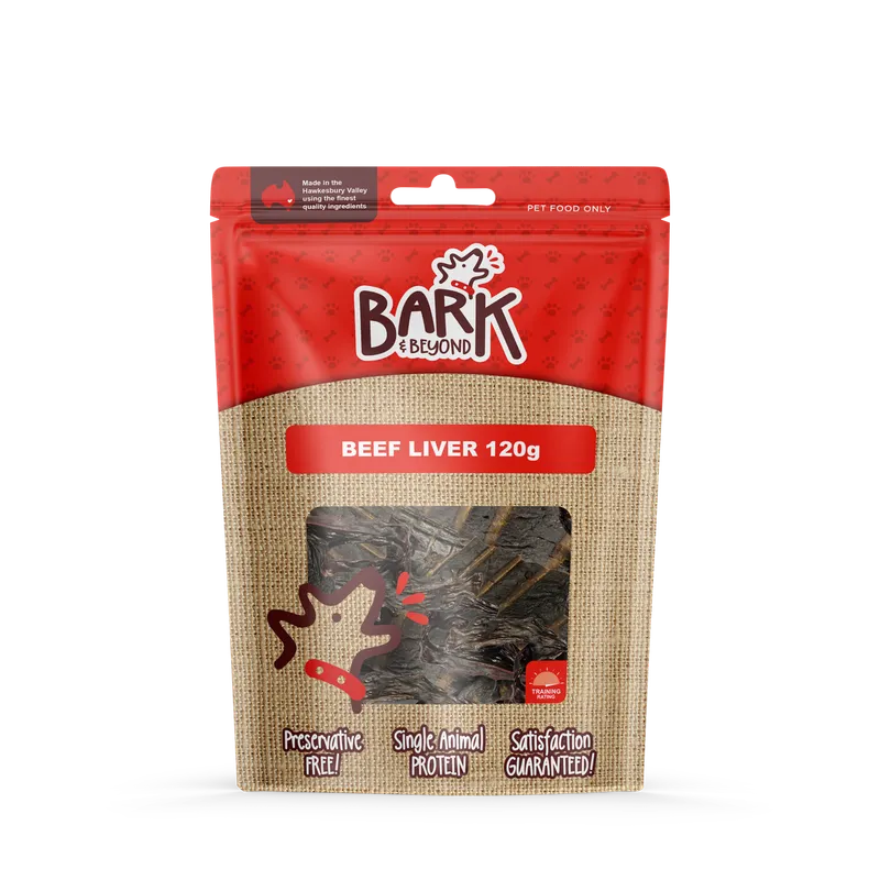 Bark & Beyond Beef Liver 120G Bark & Beyond