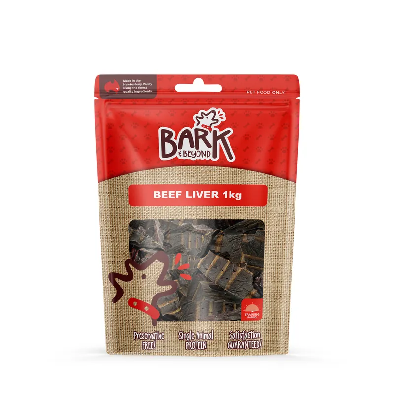 Bark & Beyond Beef Liver 1Kg Bark & Beyond