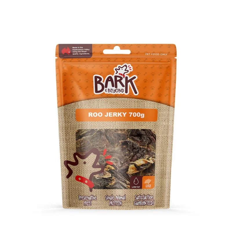 Bark & Beyond Roo Jerky 700G Bark & Beyond