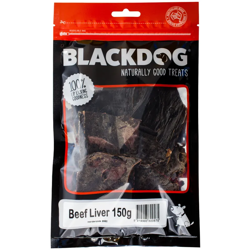 Black Dog Beef Liver 150G Black Dog