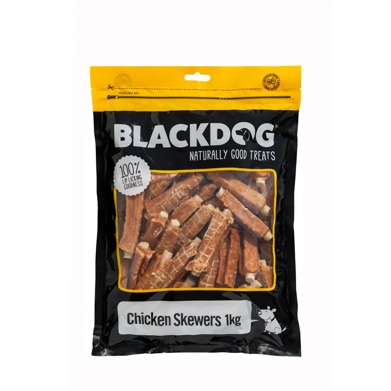 Black Dog Chicken Skewers 1Kg Black Dog