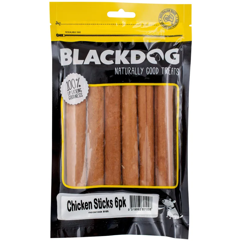Black Dog Chicken Sticks 6Pk Black Dog