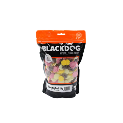 Black Dog Mixed Yoghurt Drops 1Kg Black Dog