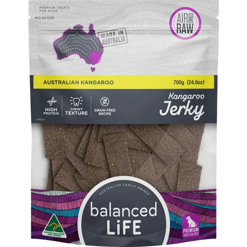 Balanced Life Kangaroo Jerky 700G Balanced Life Treats